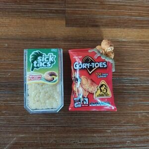 2 Piece Set Gory Toes & Sick Tacs Mega Gross Mini Series 5